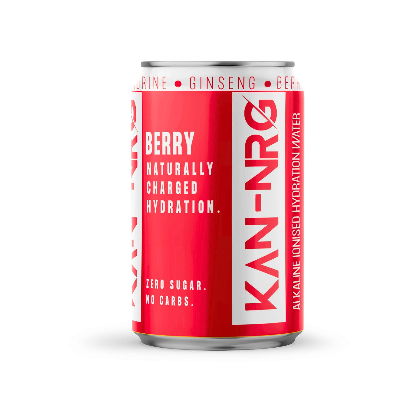 Red can of KAN-NRG water