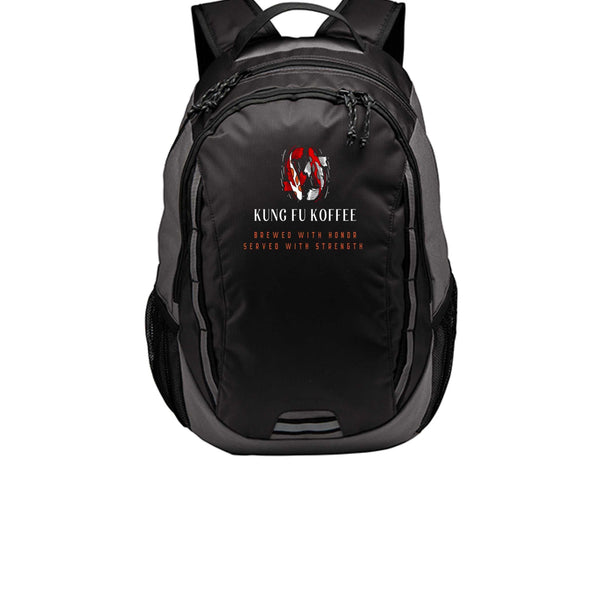 black stylish everyday backpack with laptop sleeve and ergonomic design