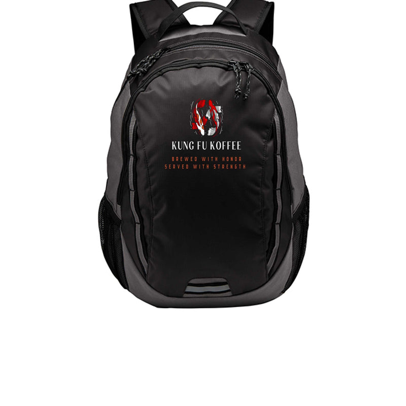 black stylish everyday backpack with laptop sleeve and ergonomic design